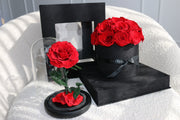 The Velvet Noir Rose Box